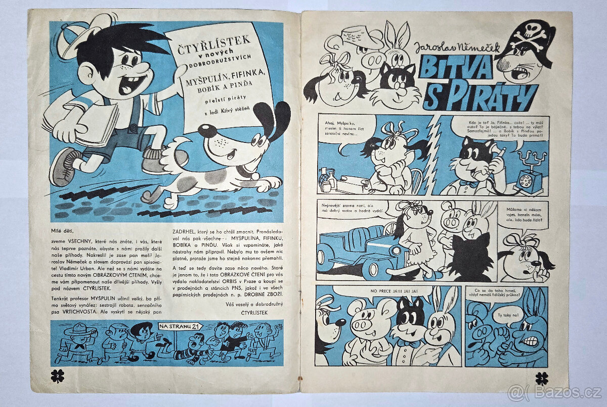 Čtyřlístek č.2 - Mezi piráty - Original 1969 - 4