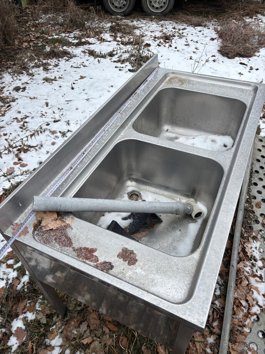 Nerezový gastro dvoudřez - 4