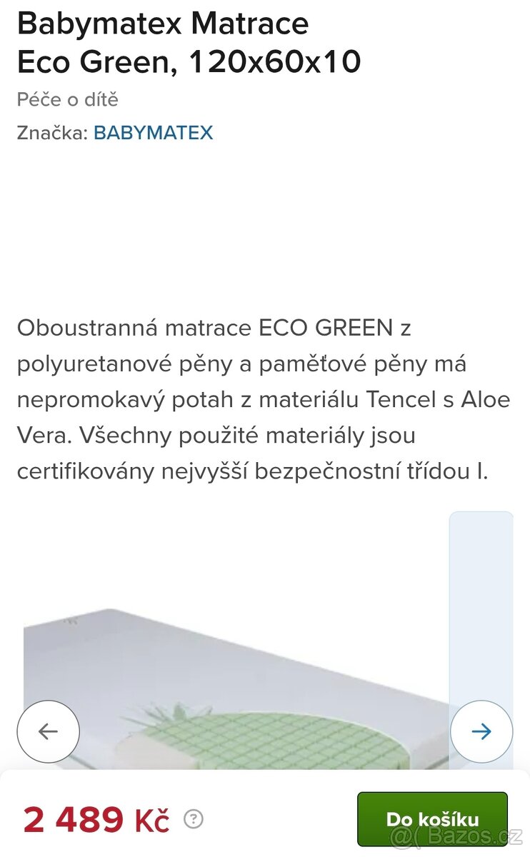 Dětská postýlka s matrací - 4