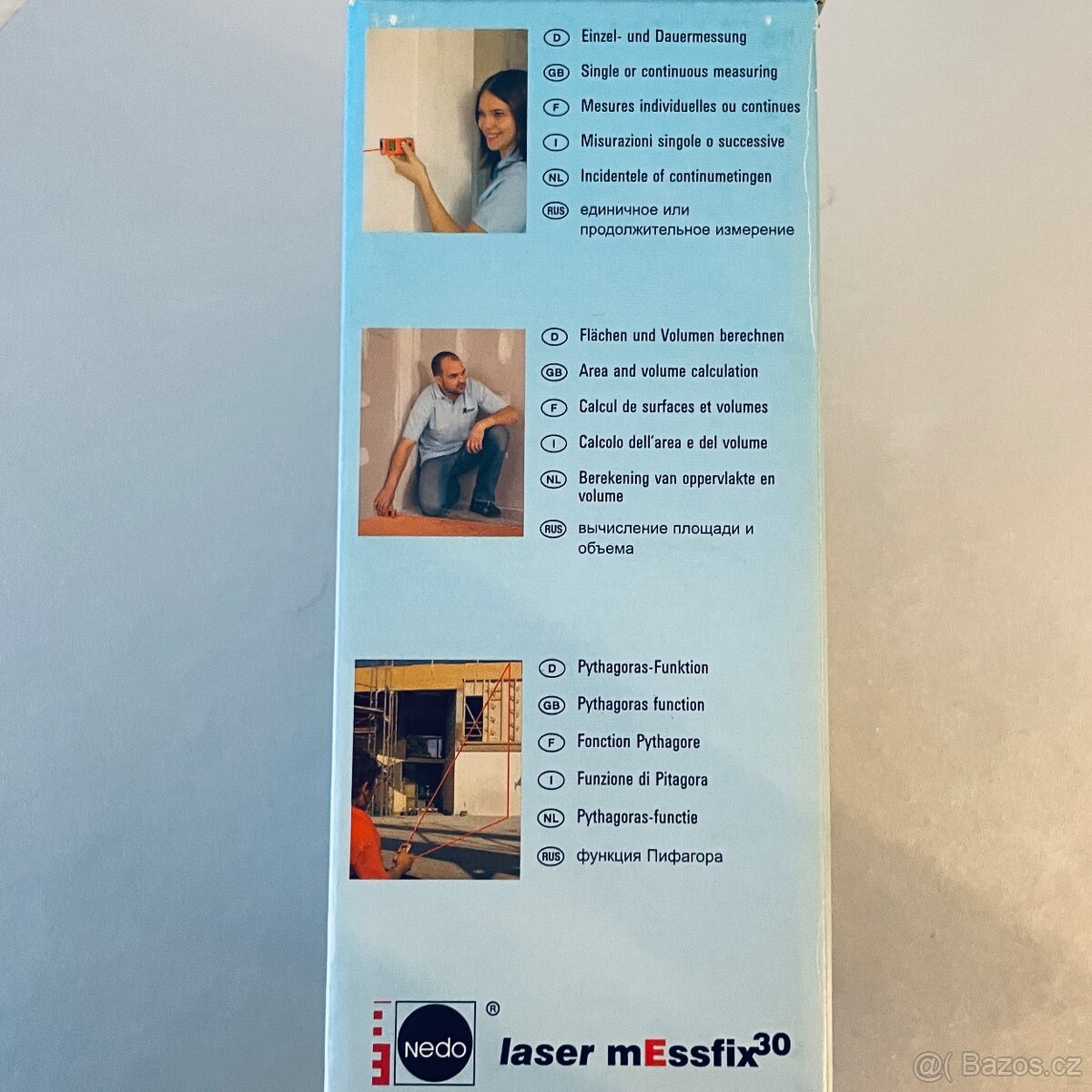 Laserový dálkoměr Messfix 30 Nedo, nový - 4