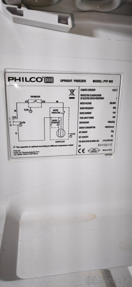 Mrazák Philco PTF 802 - 4