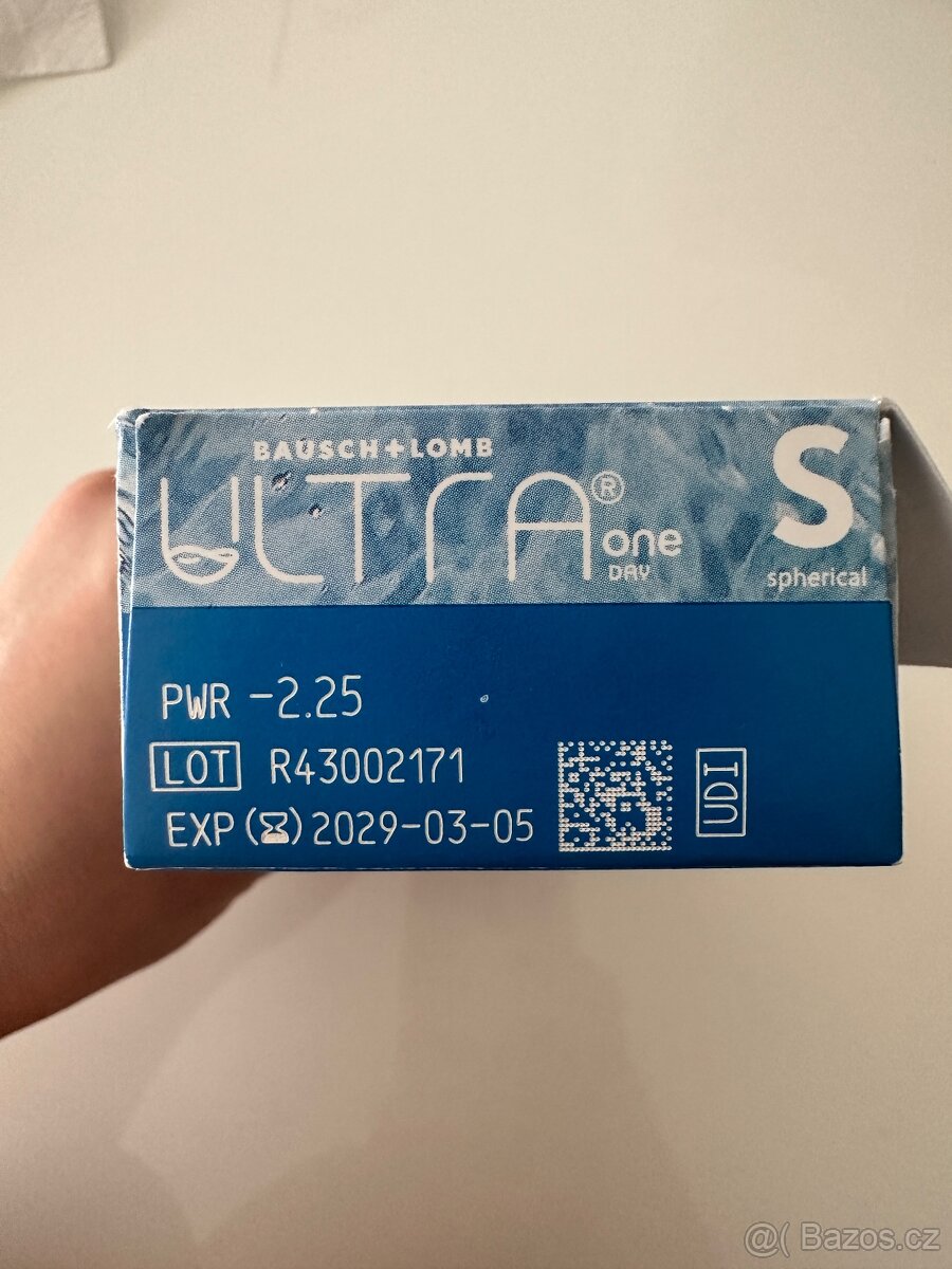 Kontaktní čočky Bausch + Lomb ULTRA One Day (27 ks) -2.25 - 4