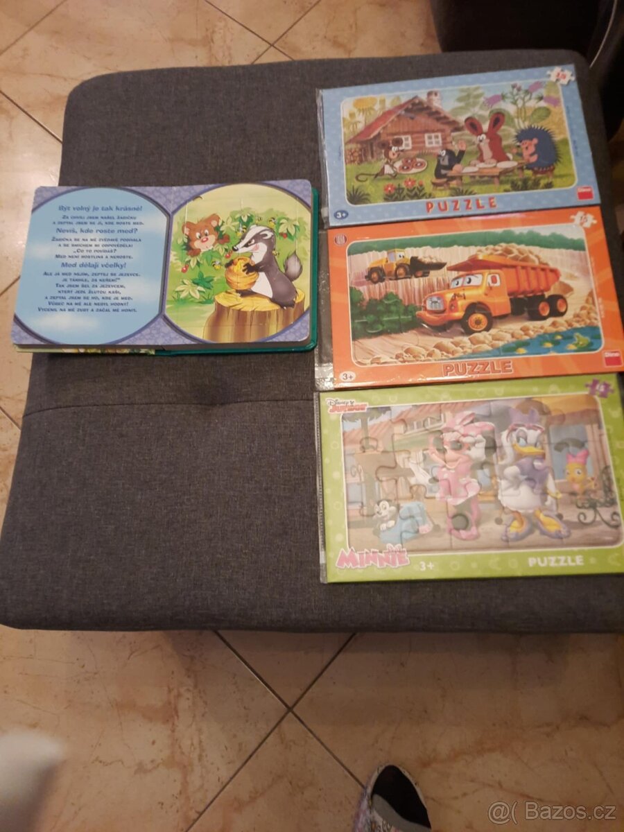 SADA dětských puzzlí + knížka s puzzle - 4