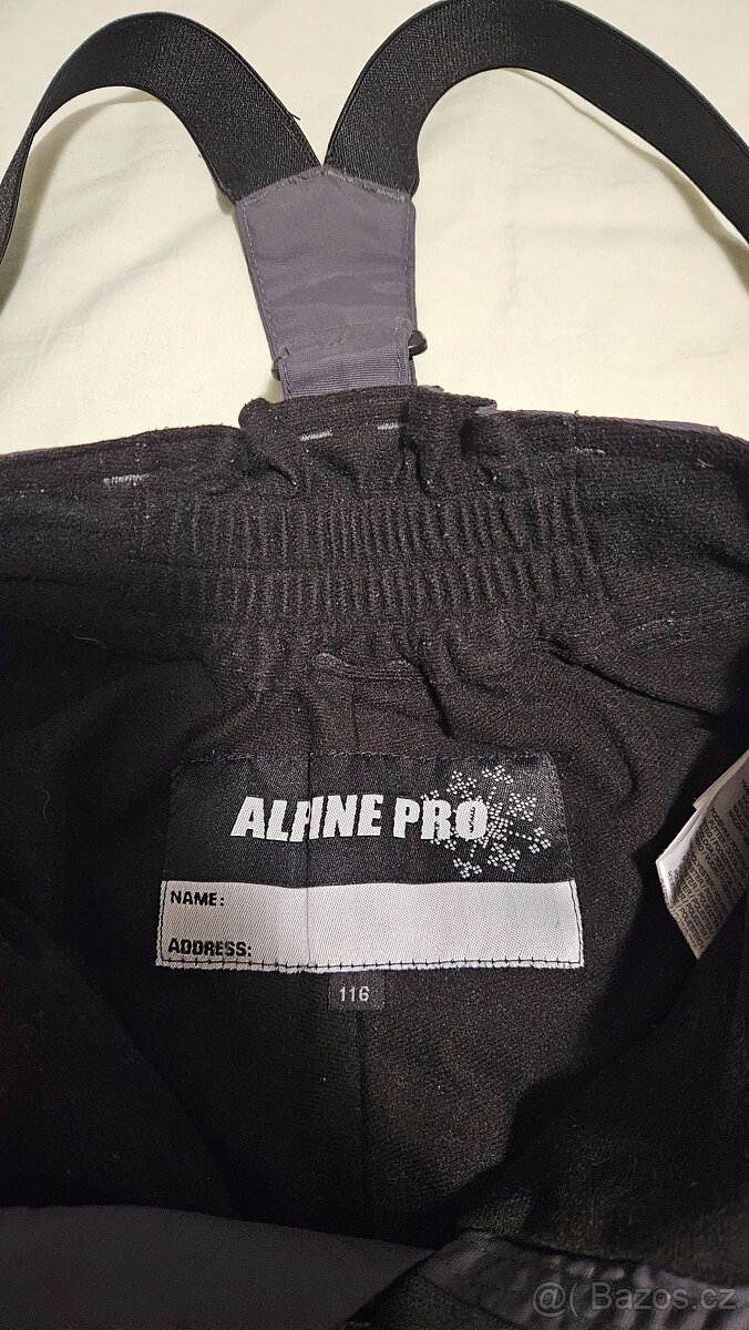 Lyžařské kalhoty Alpine Pro vel. 116 - 4