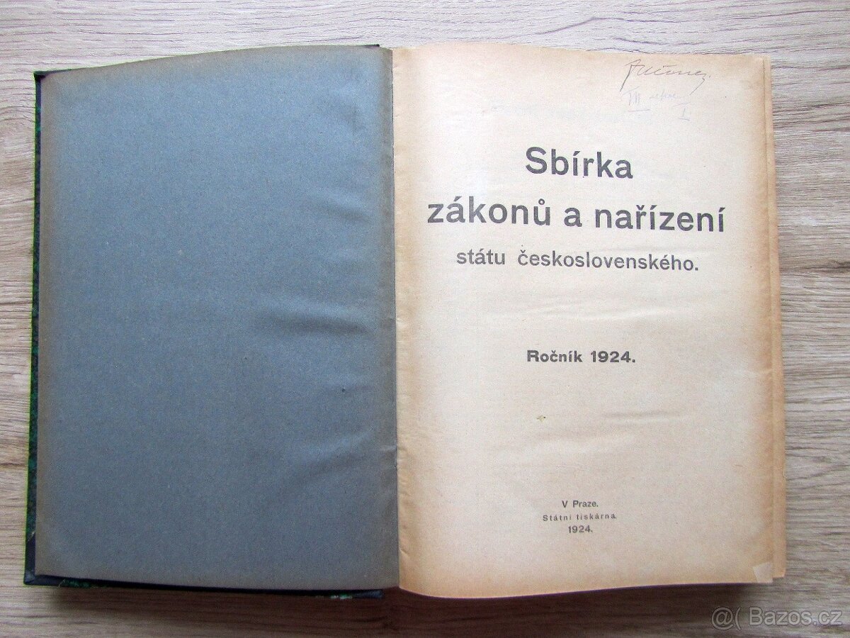Sbírka zákonů a nařízení 1924, I., s leteckou mapou - 4
