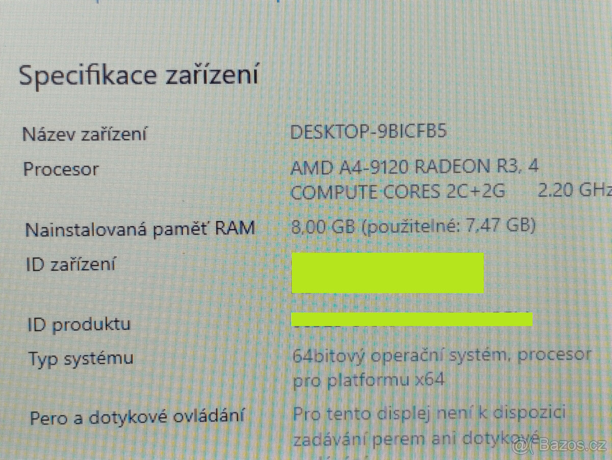 Plně funkční notebook HP. - 4