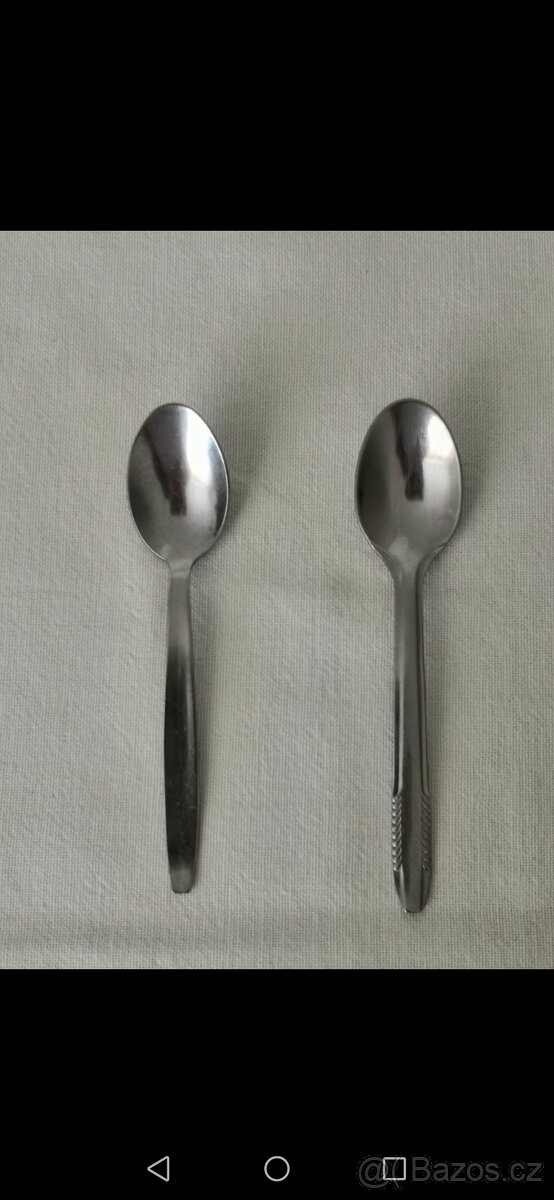 Příbory +kávové lžičky - 4
