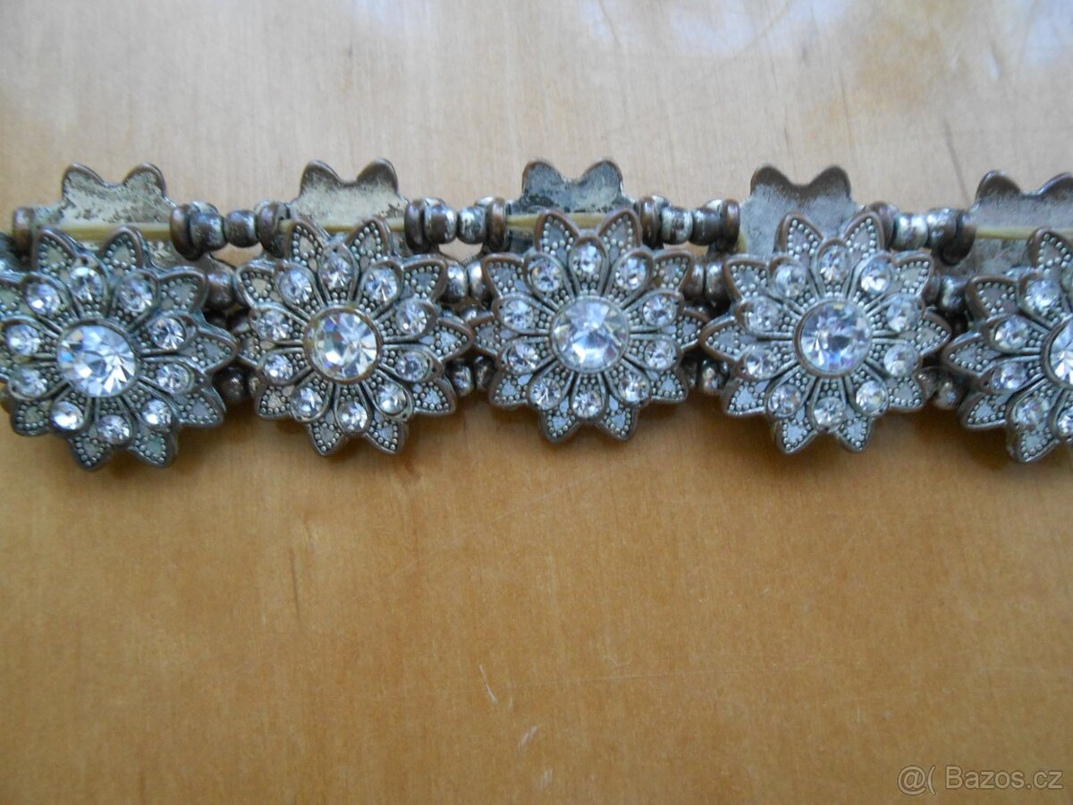 RETRO náramek s kamínky - známky stáří - 4