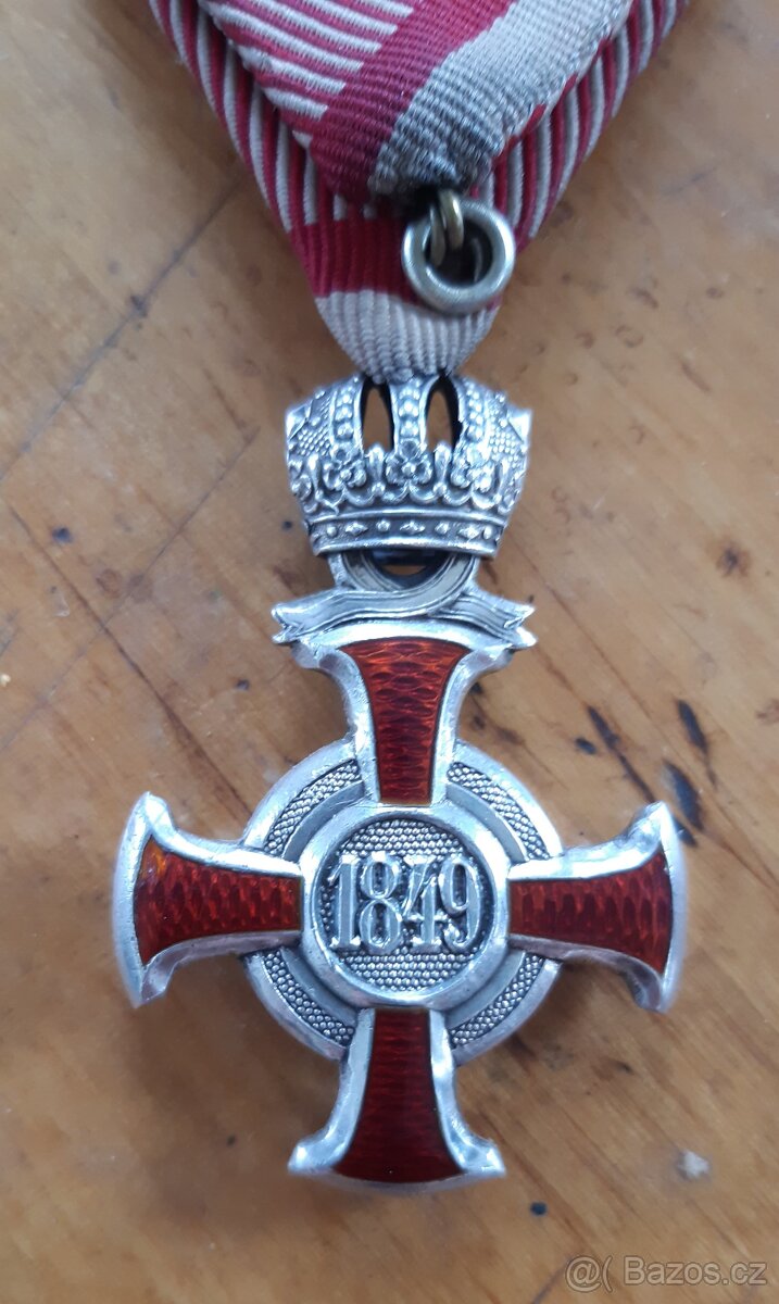 Stříbrný záslužný kříž FJI (č.2),Rakousko Uhersko - 4