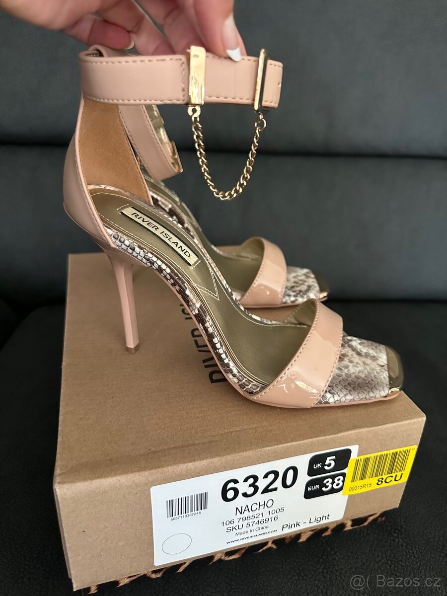 Sandály na podpatku River Island vel. 38 - 4