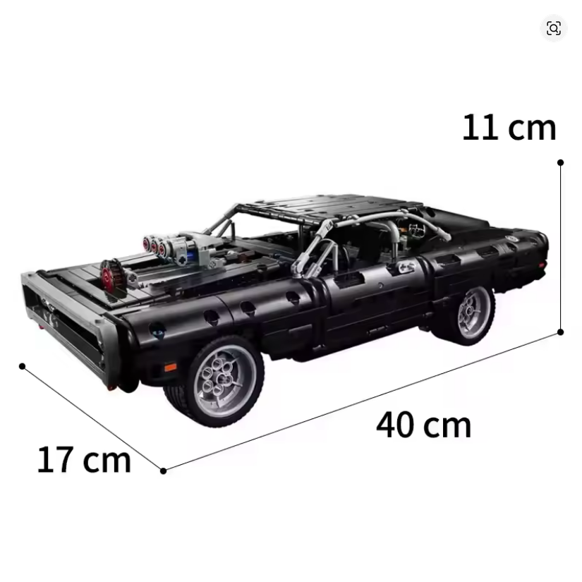 TECHNIC STAVEBNICE 42111 Dom's Dodge Charger bez krbice - 4