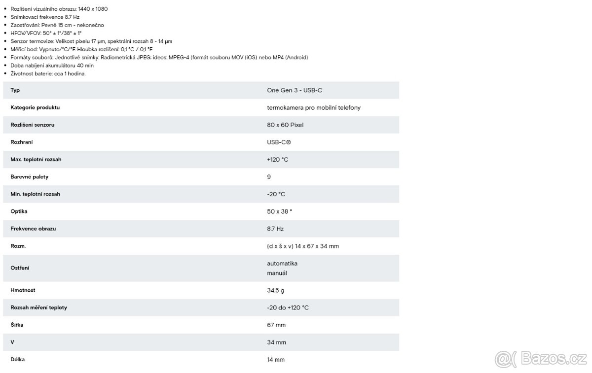 Termokamera FLIR ONE G3 - 4