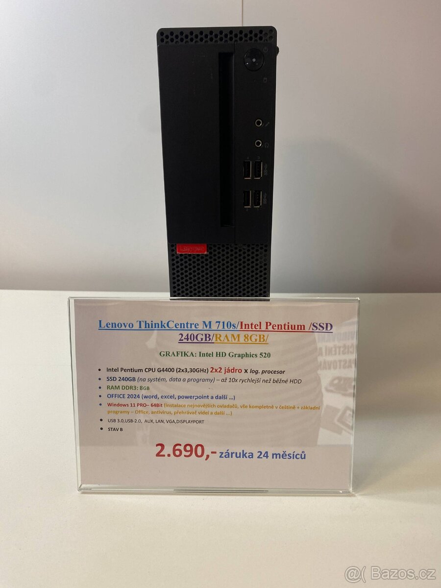 Lenovo ThinkCentre M 710s/Intel Pentium /SSD 240GB/RAM 8GB/ - 4