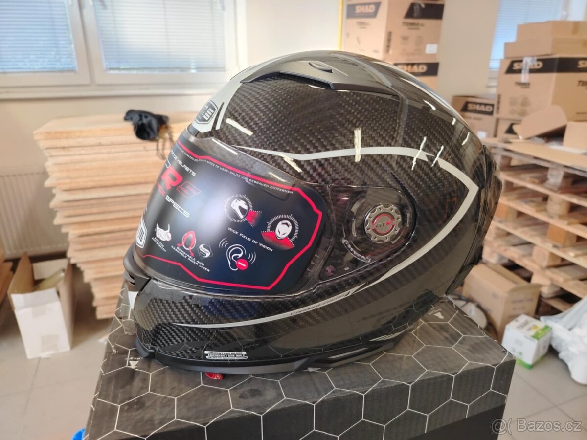 nová Carbonová přilba CMShelmets GTRS Carbon velikost M - 4