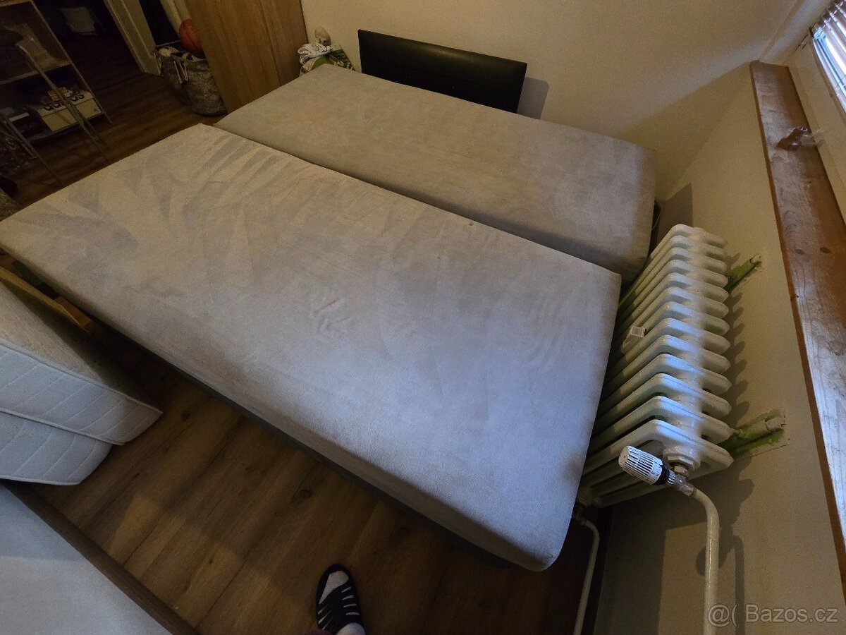 Válenda CENTRUM 90×200 šedý potah - 4