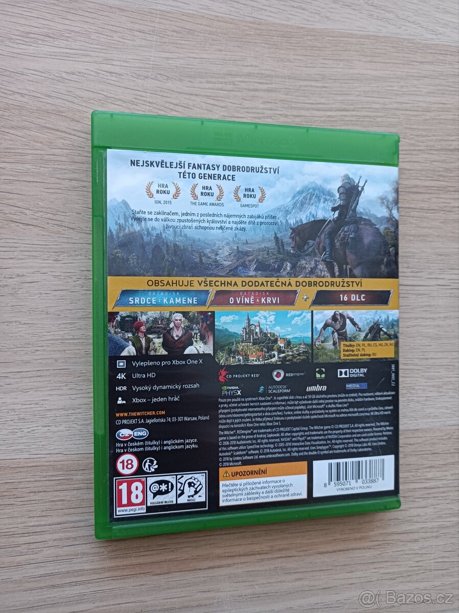 Zaklínač 3 - Kompletní Edice CZ - Top stav - 4