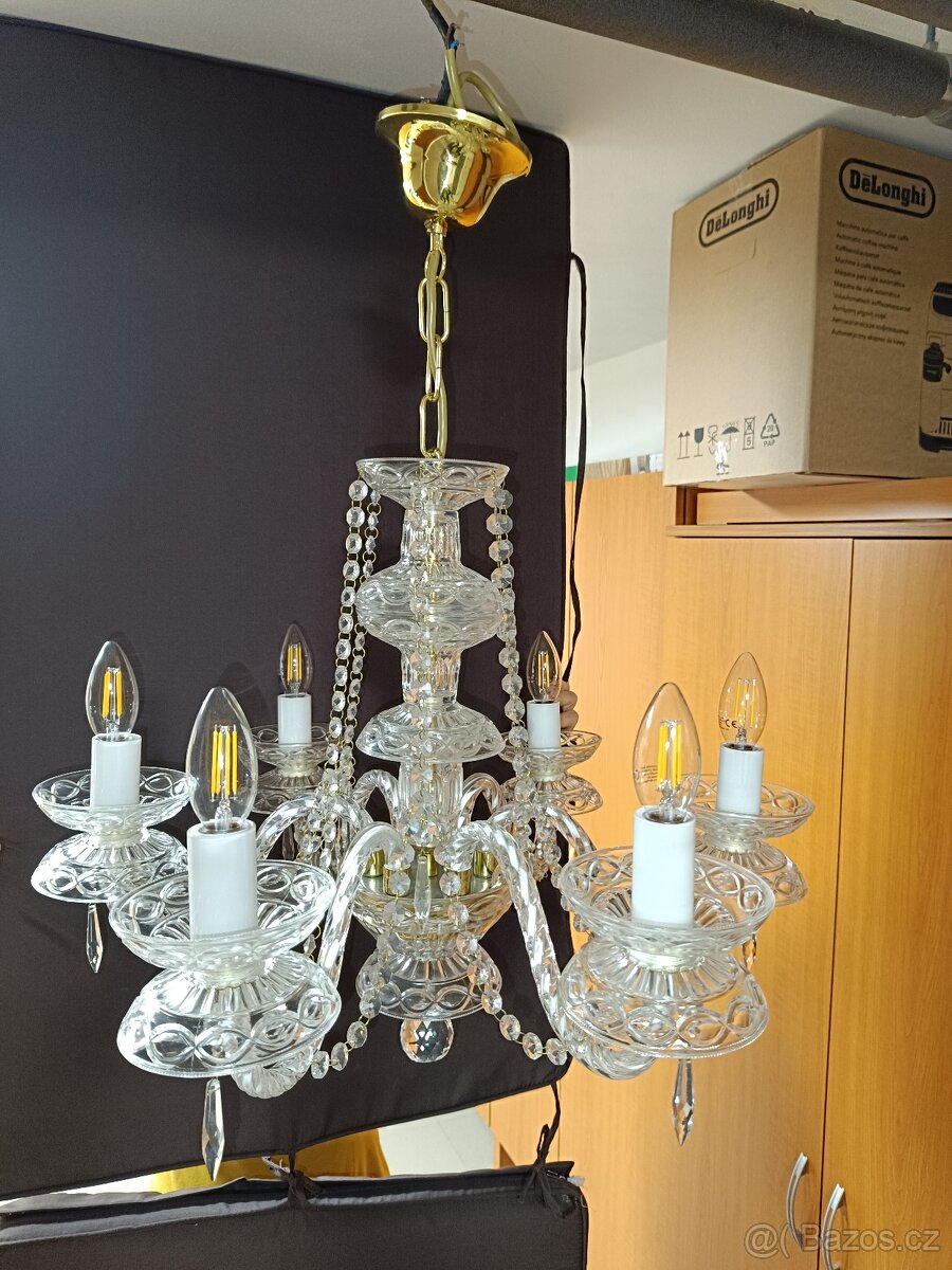 Nový nerozbalený křišťálový lustr 6 ramenný typ 1000-6-S - 4