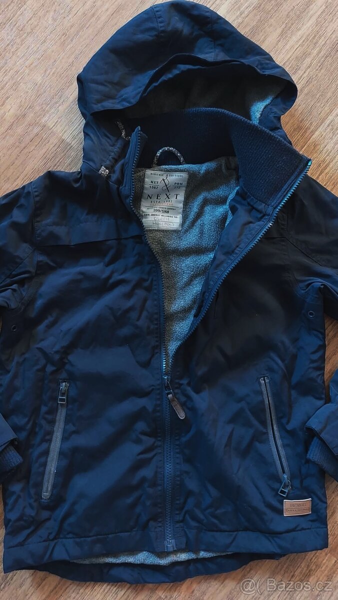 Jarní modrá bunda Next vel. 134 - 4