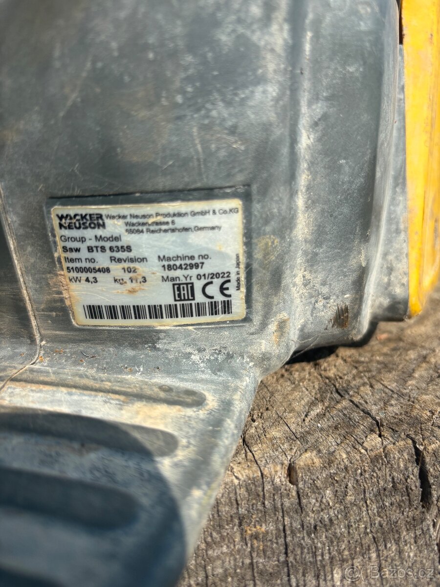 Benzínová rozbrušovačka/řezačka Wacker Neuson BTS635S - 4