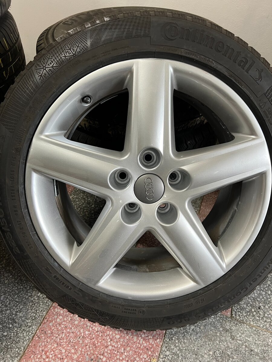 AUDI KOLA 5x112 7.5Jx17H2 VČETNĚ ZIMNÍCH PNEU 225/50R17 H XL - 4