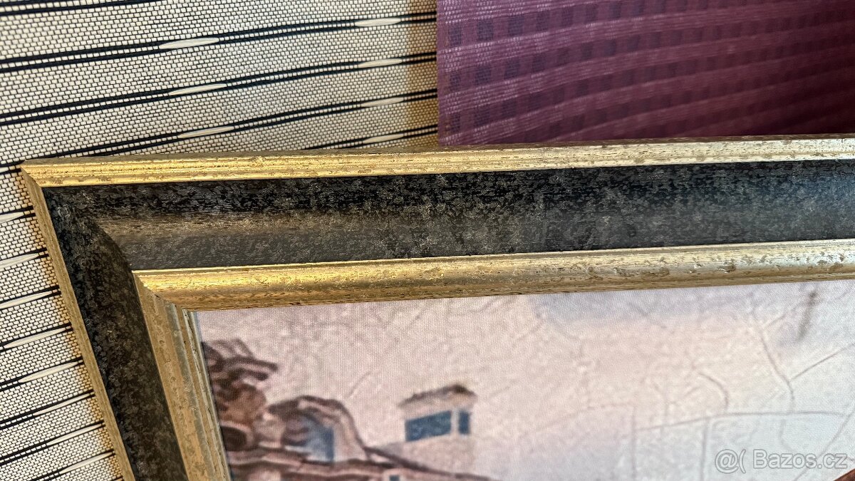 Velký dekorativní obraz – portrét ženy, rámováno (132×102 cm - 4