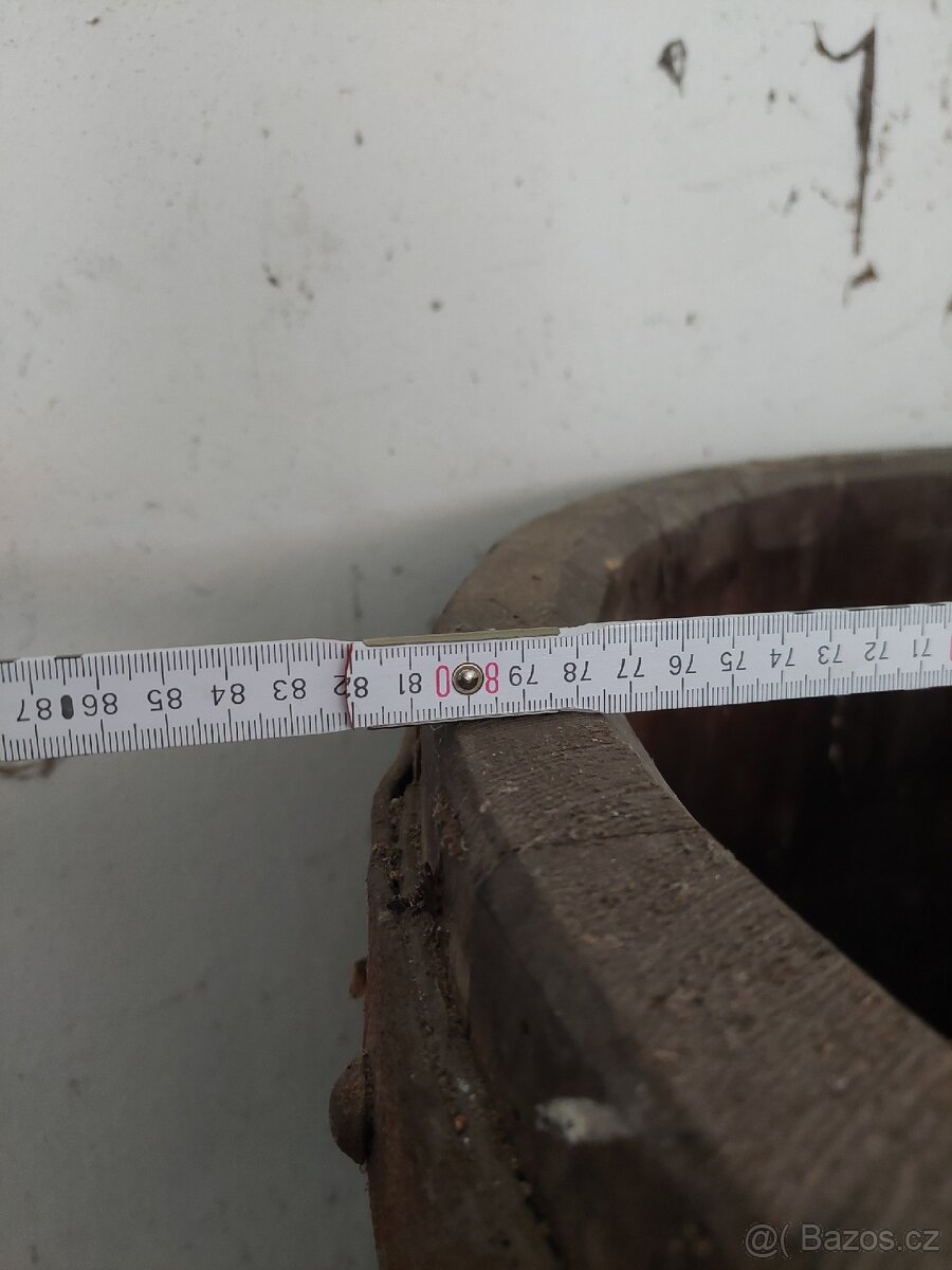 Dřevěný okrasný sud 150 x 80 cm - 4