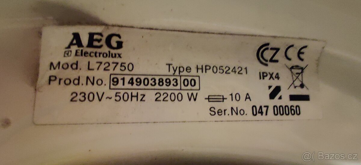 Pračka a sušička AEG na servis pro kutila za odvoz - 4