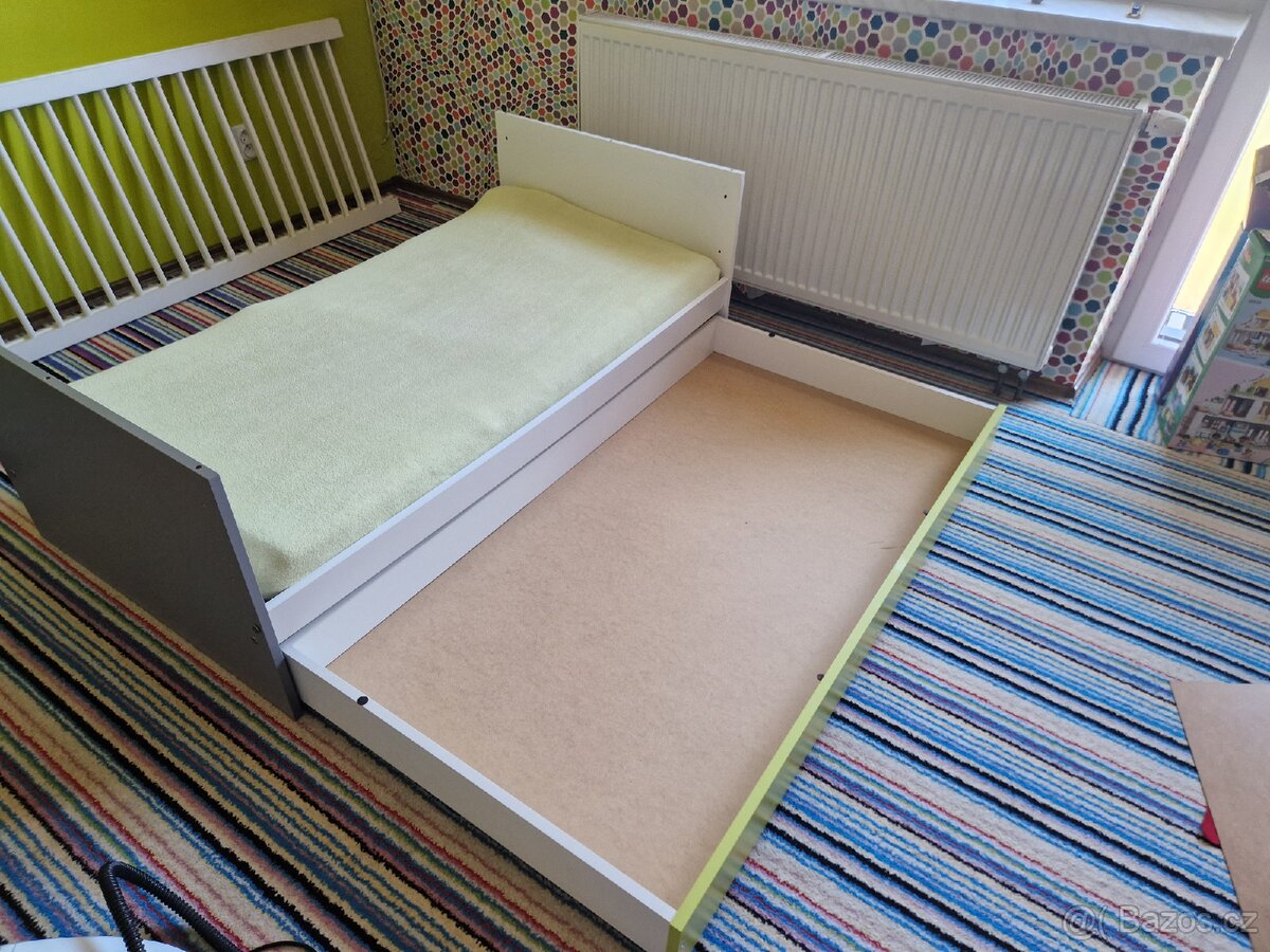 Rostoucí dětská postýlka 70x140cm s úložným prostorem - 4