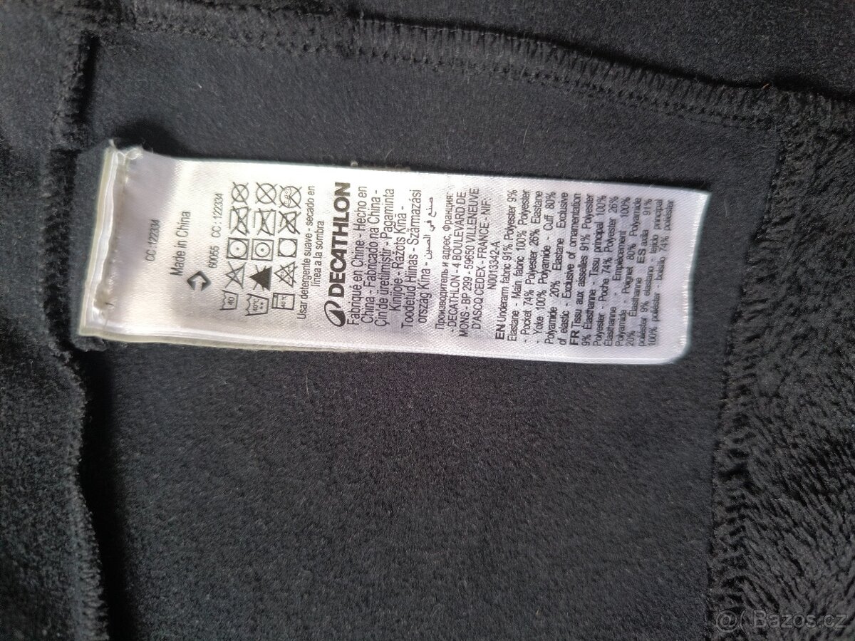 Dámská turistická hybridní fleecová mikina QUECHUA - L - 4