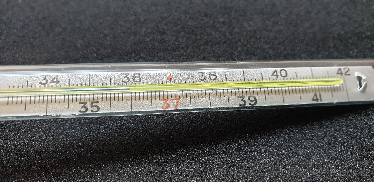 RTUŤOVÝ TEPLOMĚR LÉKAŘSKÝ NORMOVANÉ RETRO - 4