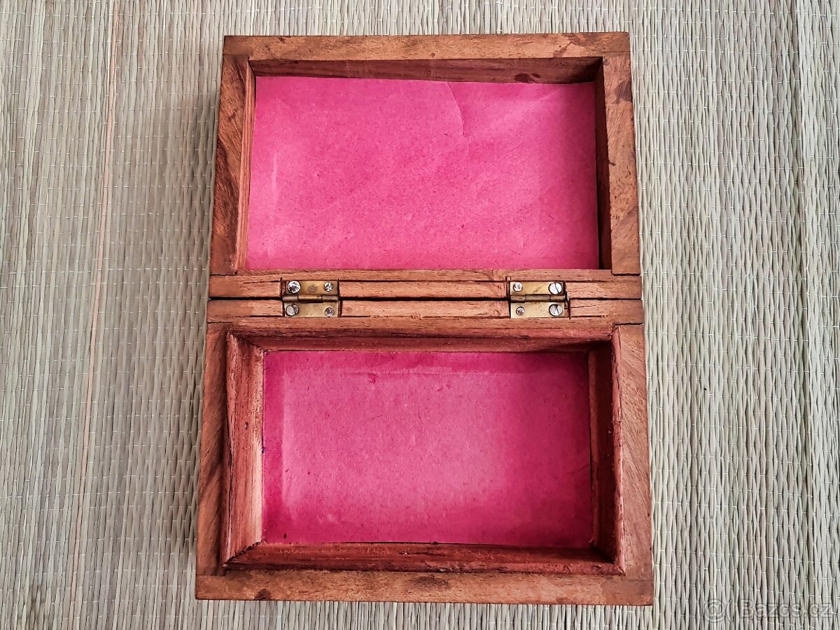 Dřevěná šperkovnice, India - 4