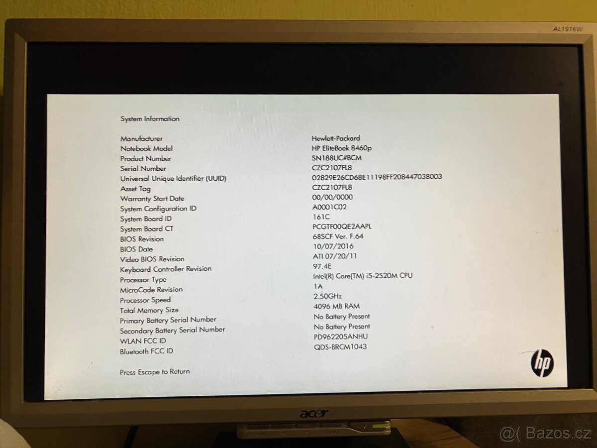 HP EliteBook 8460p - 4