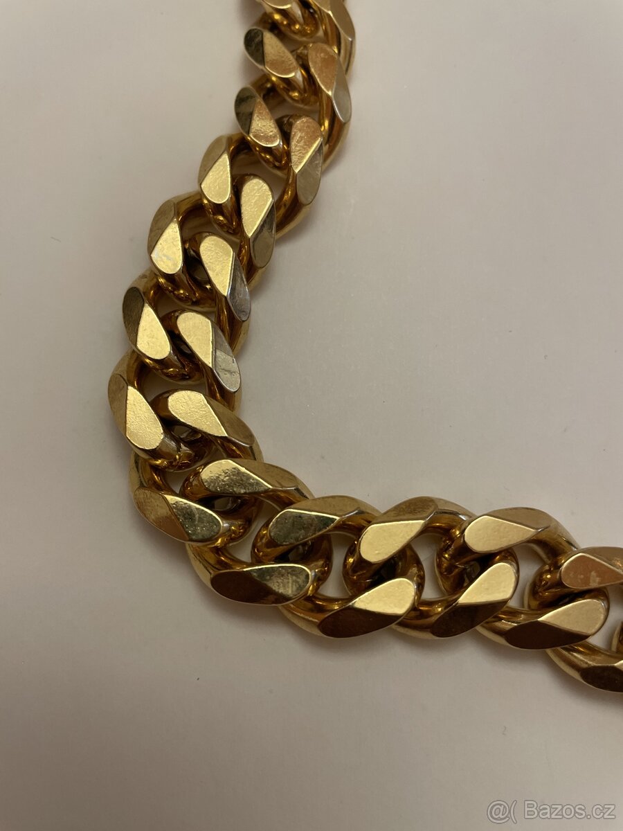Pozlacený masivní řetěz - 4