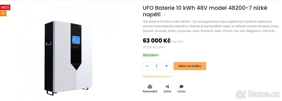 Sestava hybridní měnič + baterie - 4