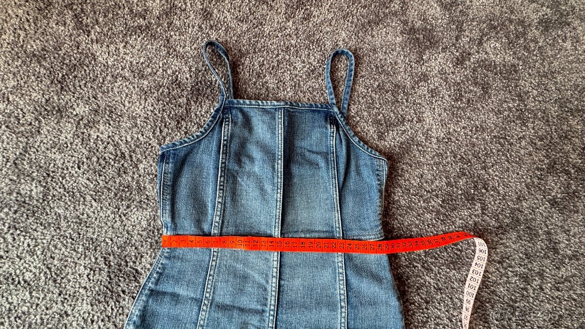 H&M džínové šaty 128 - 4