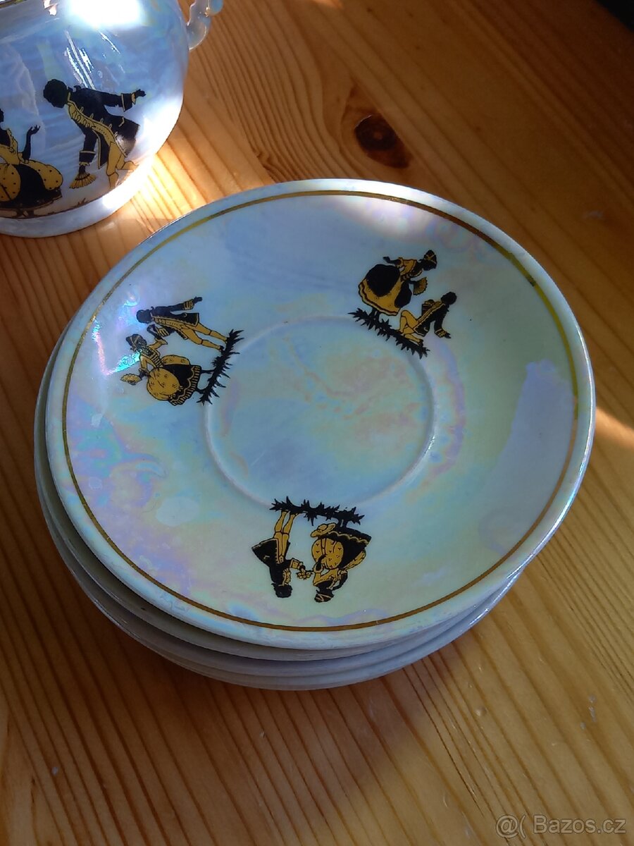 Perleťový porcelánový servis - 4