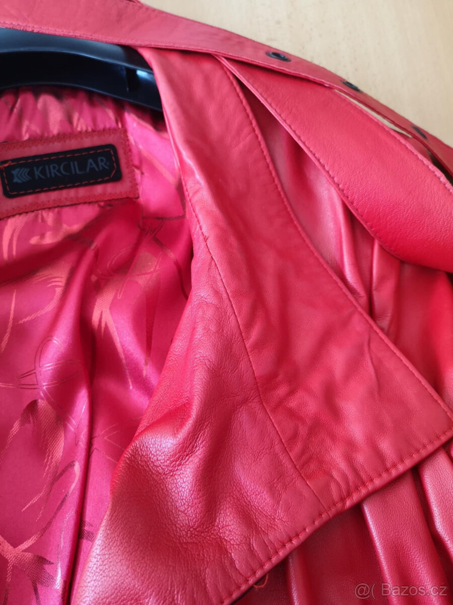 Kožený podzimní kabát - 4