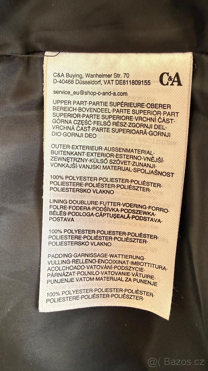 C&A zimní prošívaná bunda - 4