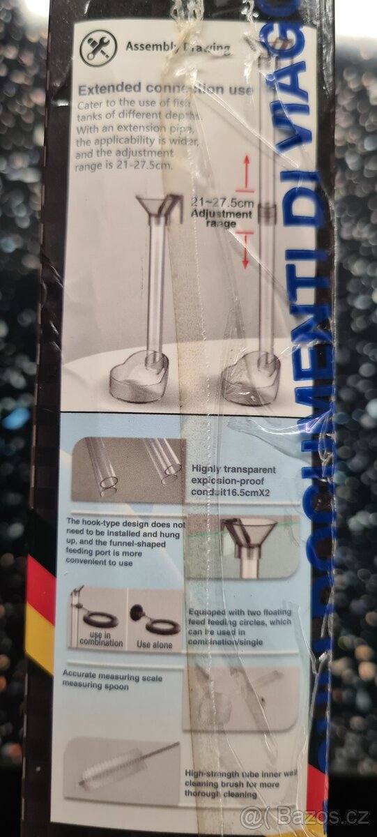 Akrylový set krmítek pro krevety a ryby - 4