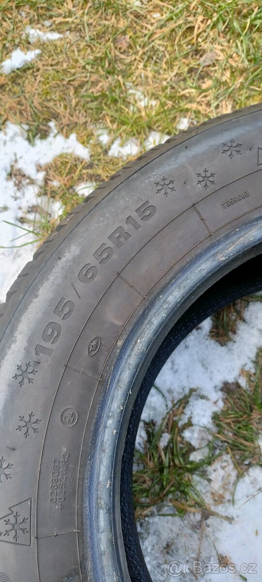 ZIMNÍ PNEU 195/65/15 DUNLOP CENA ZA 2 KUSY - 4