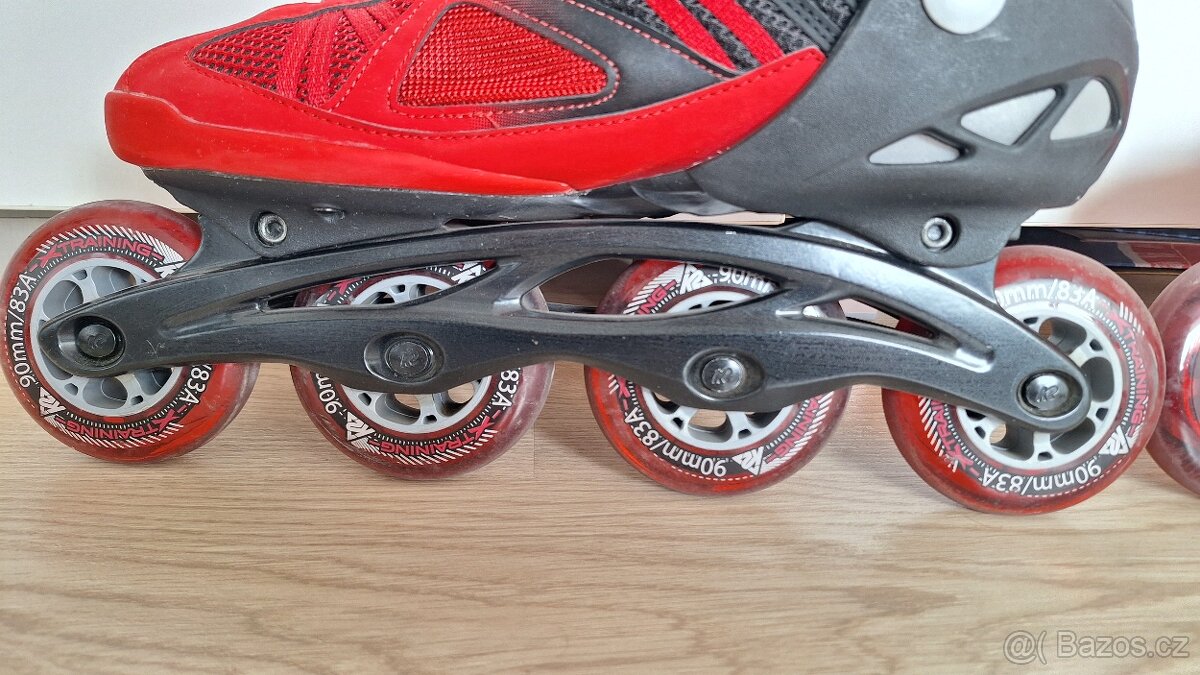 Kolečkové brusle K2 V02 90 Boa M,vel.45 - 4