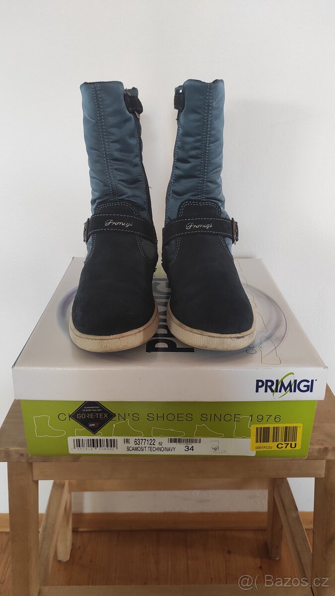 Dívčí podzimní zateplené kozačky Primigi Gore-Tex vel.34 - 4