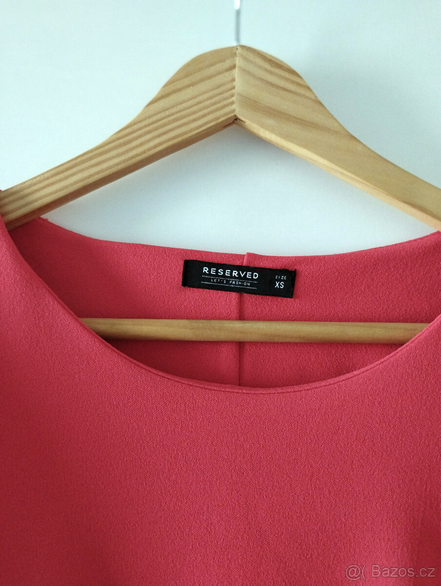 červené krátké šaty Reserved, vel. XS / 34 - 4