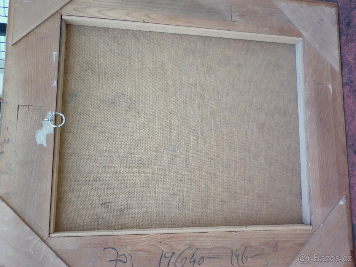 Starý obraz-Matka s dětmi - 4