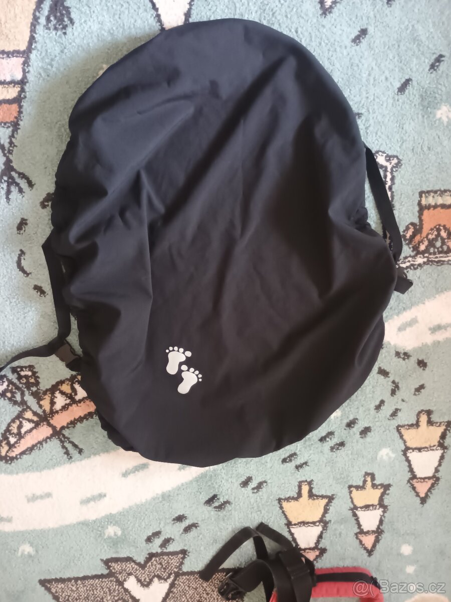 Nosítko Manduca, vínová + softshell pláštěnka - 4