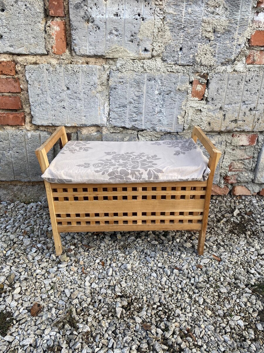 Předsíňová lavice s úložným prostorem - 4