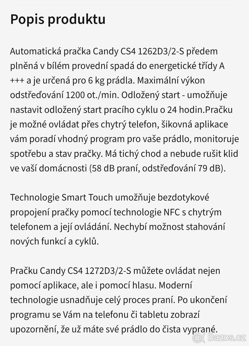 Pračka Candy A+++ Super stav - 4