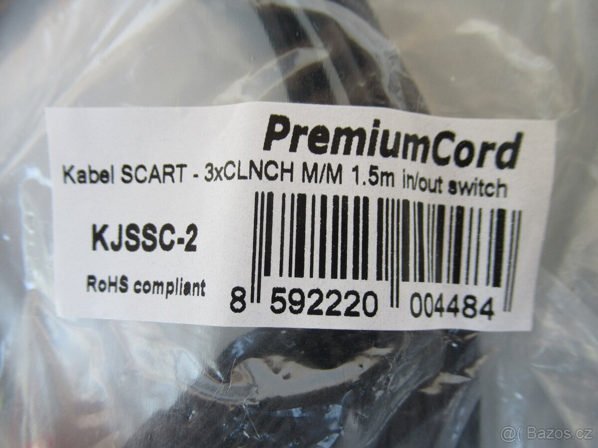 Propojovací kabely a konektory cinch a scart + síťové šňůry. - 4