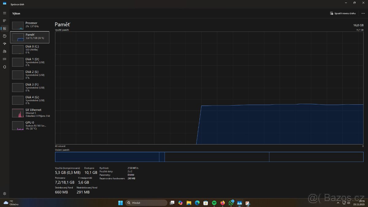PC sestava, i5 12400F, RX560, 512GB/16GB - 4