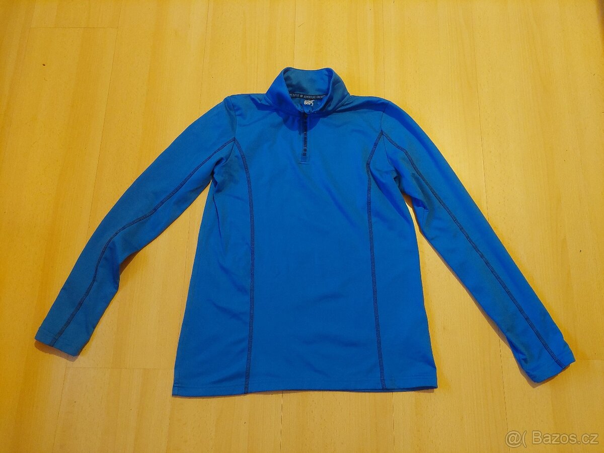 Dětská funkční mikina vel.158-164 šedá,modrá - 4